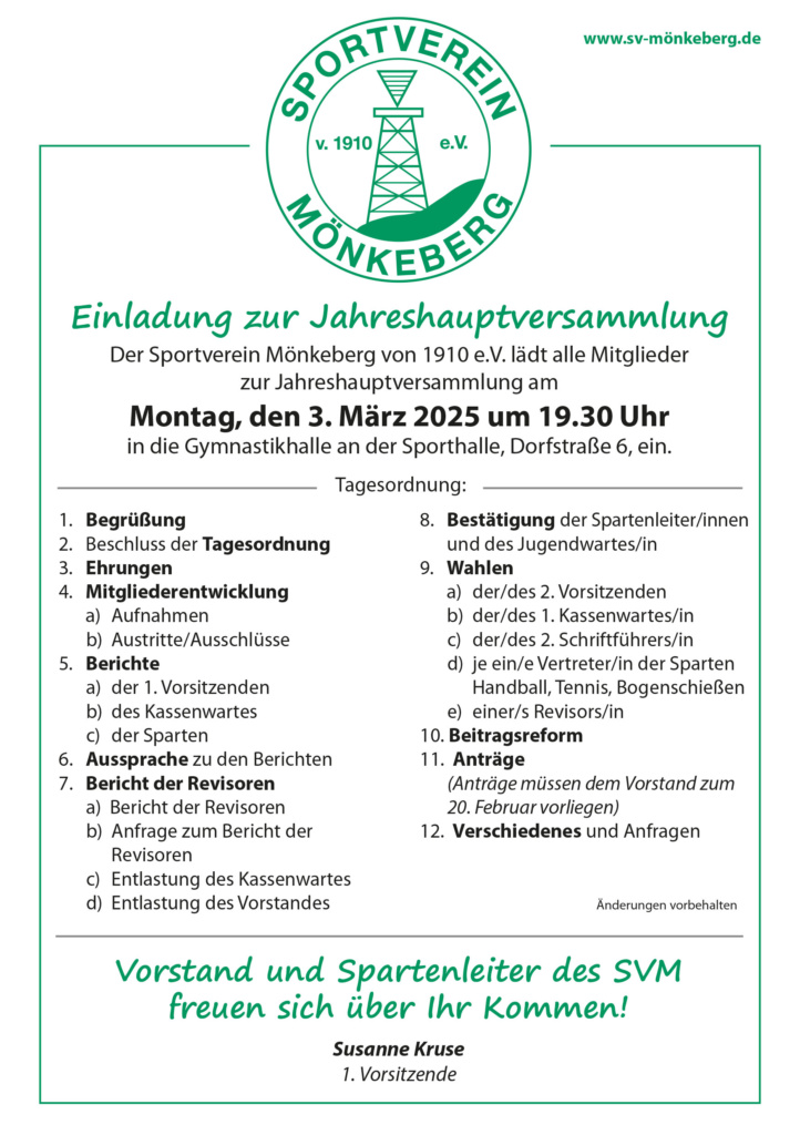 März Termine